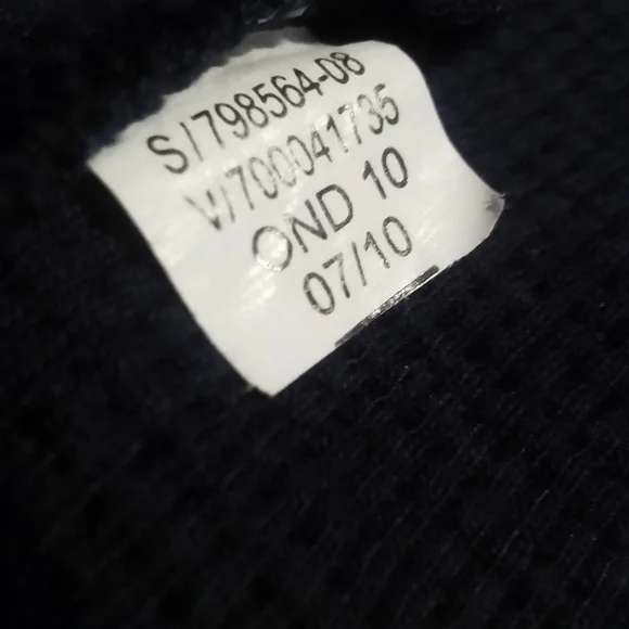 Navy Blue Men's Old Navy Tribeca NYC 93 Thermal Blue Sweater Size XXL - Picture 2 of 9